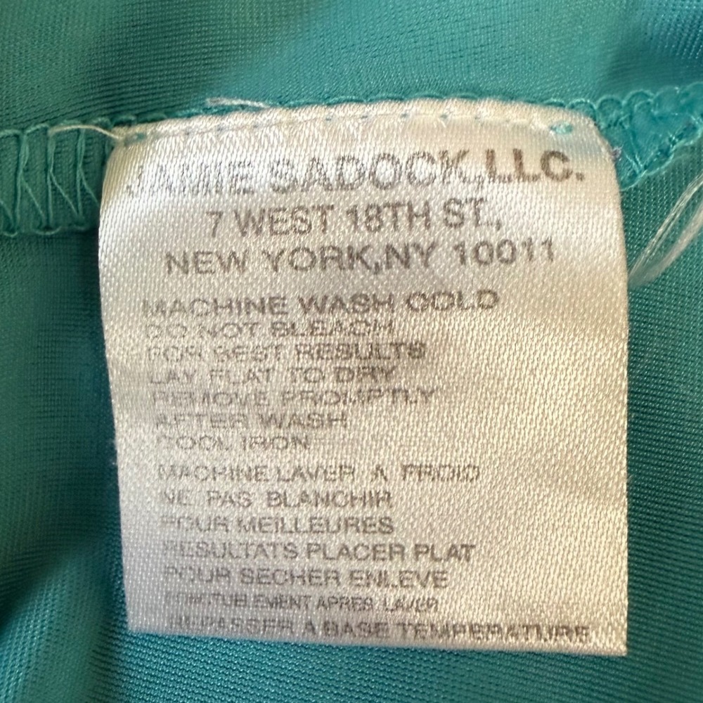 Jamie Sadock Womens Turquoise Brown Abstract Quarter Zip Golf Top Sleeveless S - Picture 5 of 9